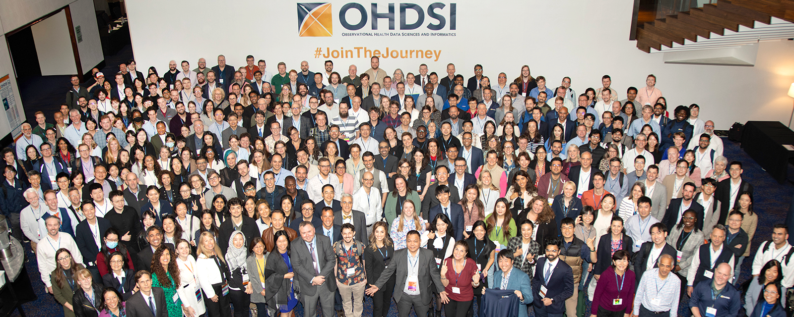 People stand together at the OHDSI conference